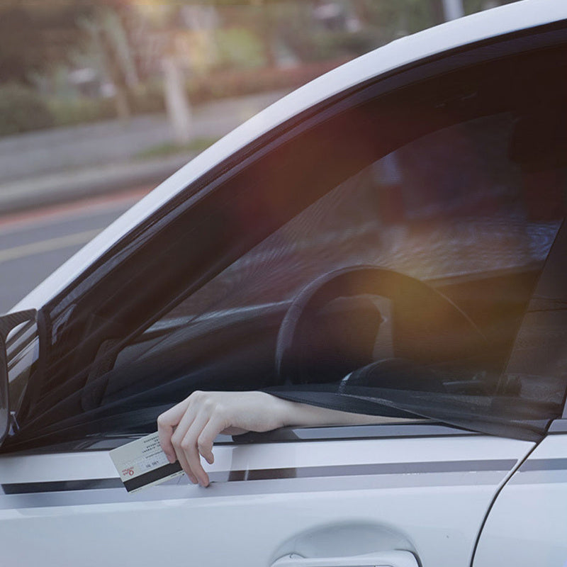 Car Front and Rear Side Curtain Sun Visor Shade, UV Protection and Anti-Mosquito Mesh Cover for Windows