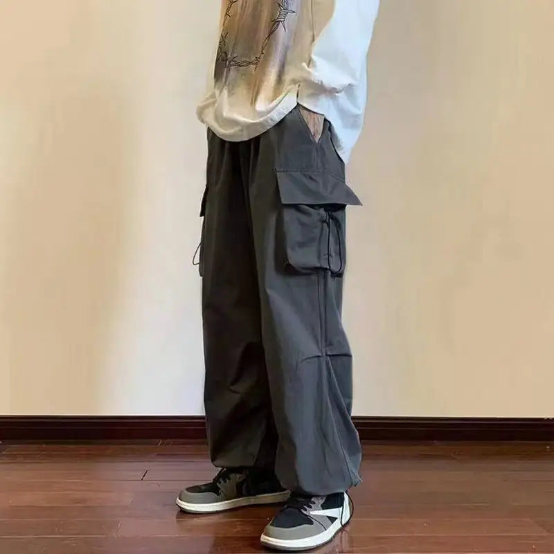 Men’s Fashion Loose Straight All-Match Casual Trousers