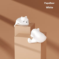 Leaning Bear White