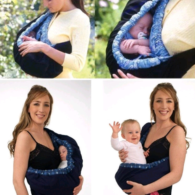 Newborn Baby Carrier with Feeding Bag – Comfortable TC Cotton Baby Sling