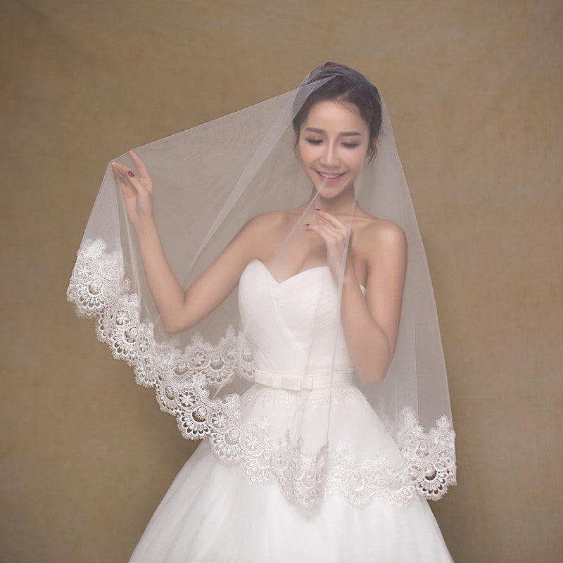 White Bride Veil – Elegant & Affordable Wedding Accessory