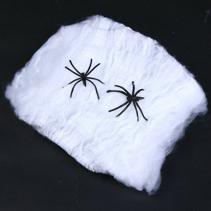 Halloween Ghost Festival Spider Cotton Haunted House Bar Scene Layout Decoration Supplies