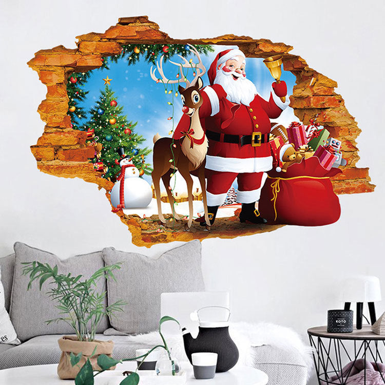 Self-adhesive Decorative Festive Christmas Wall Stickers