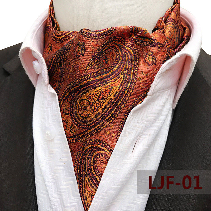 Men's British Jacquard Polyester Scarf