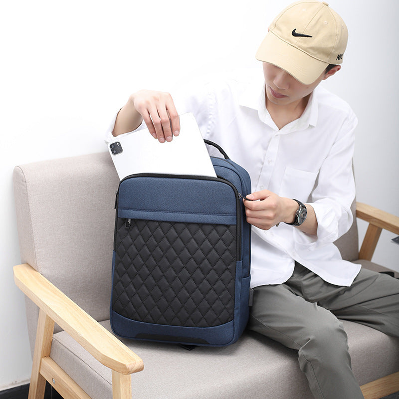 Men's Travel Backpack Oxford Cloth Solid Large Capacity