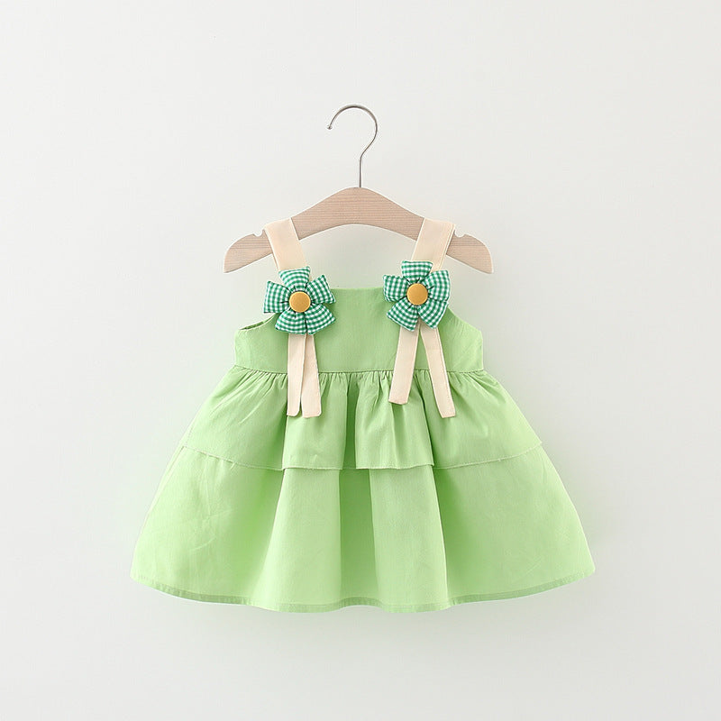 Fashion Personalized Children's Flower Sling Dress