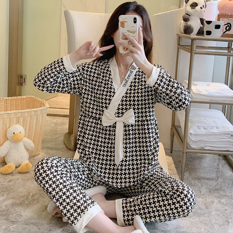 Womens Milk Silk Suit Pajama Set For Home Comfort Wear