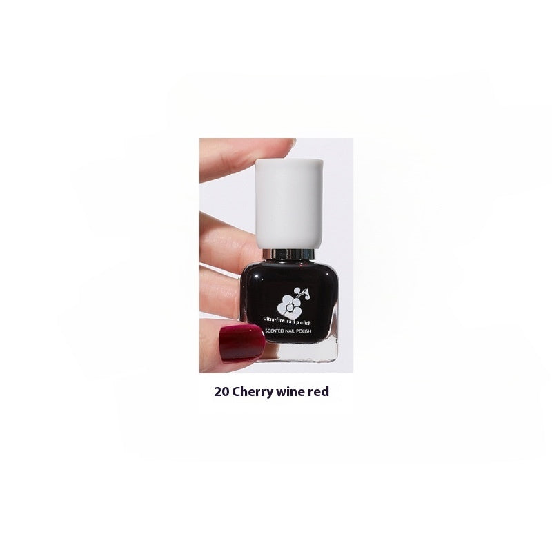 Water-based Quick-drying Baking-free Long-lasting Tearable Popular Color White Fragrance-retaining Nail Polish