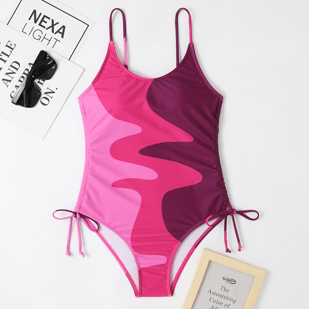 Swimsuit One-piece Sleeveless Fixed Swimming Trunks