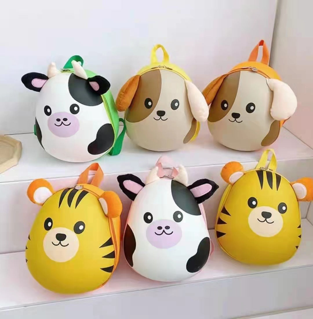 Unisex Kids Hard Shell Cartoon Animal Mini Backpack