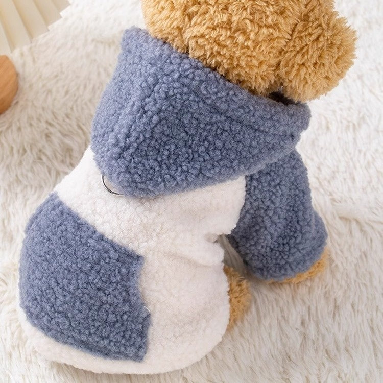 Thickened Warm Pet Hooded Cotton-padded Coat