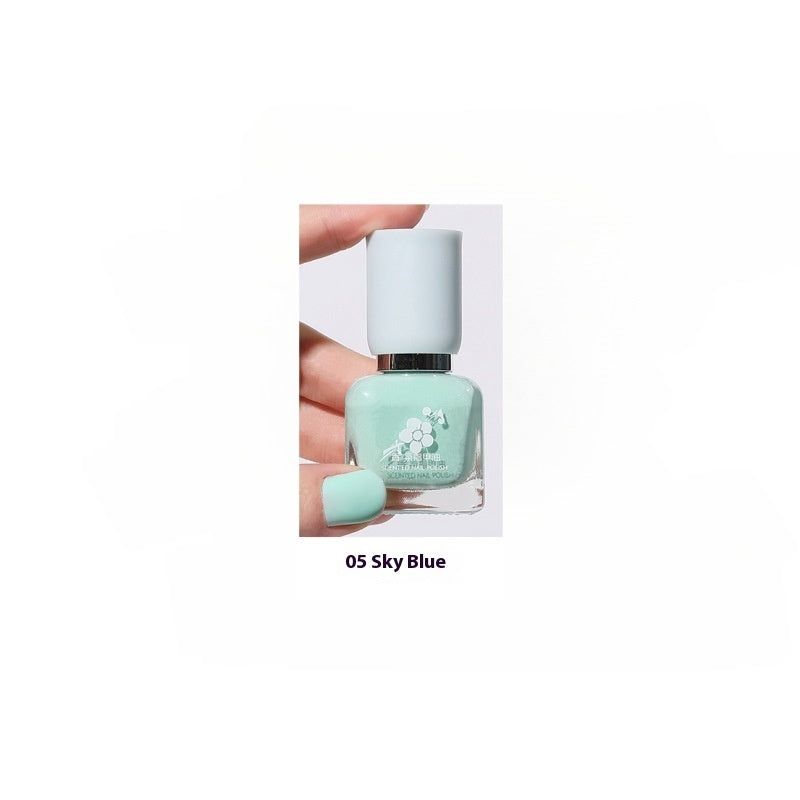 Water-based Quick-drying Baking-free Long-lasting Tearable Popular Color White Fragrance-retaining Nail Polish