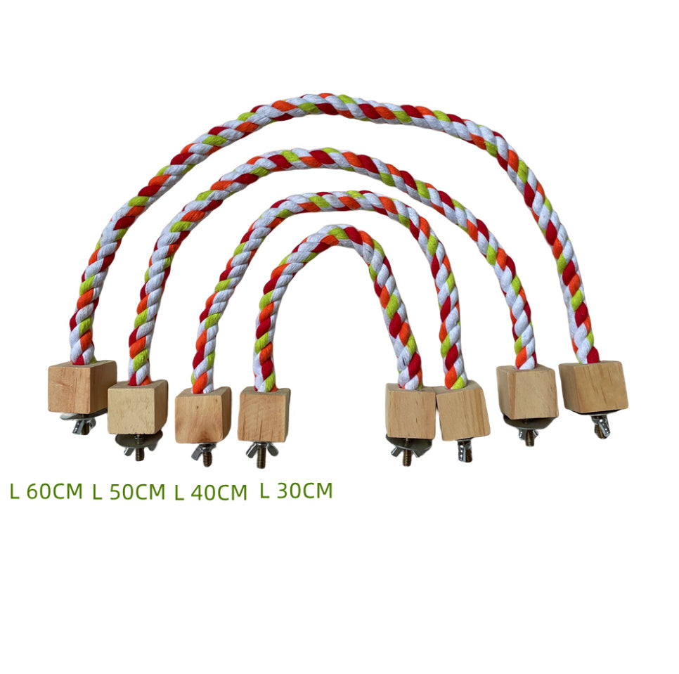Parrot Climbing Rope Toy Bird Swing Rings