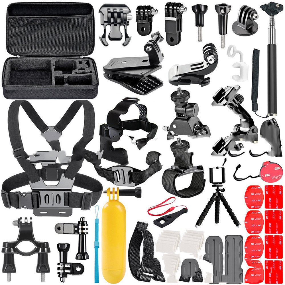 GoPro Accessories Set – Universal Chest Strap, Helmet Mount & Tripod Kit for GoPro Hero 2/3/4 and Apple-Compatible Devices