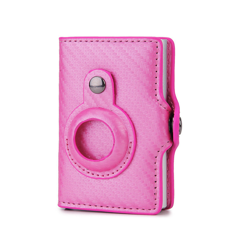 Multifunctional Men's Short Card Holder Wallet with AirTag Slot