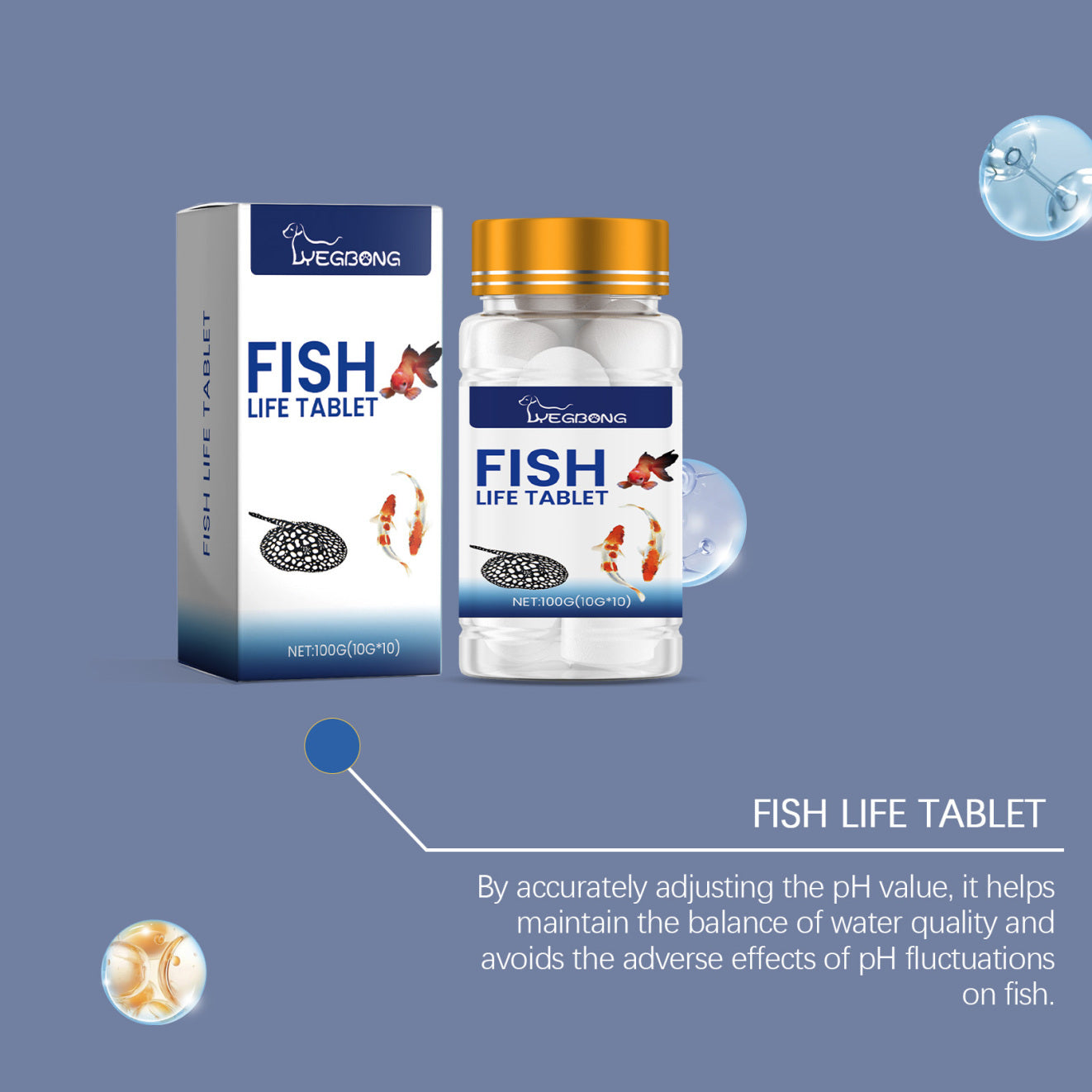 Yegbong Ornamental Fish Aquarium Salt Tablets Fish Tank Salt, Fish Salt For Ornamental Fish, Salt Tablets For Fish Farming, Mineral Salt