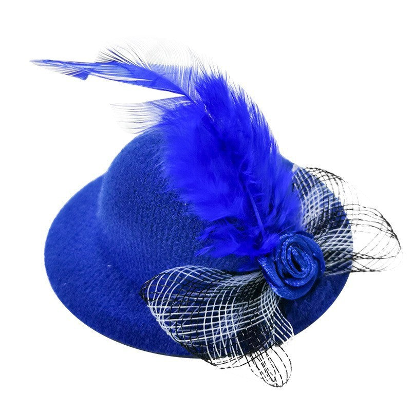 Headdress Toy Mesh Flower 7cm Pet Hat