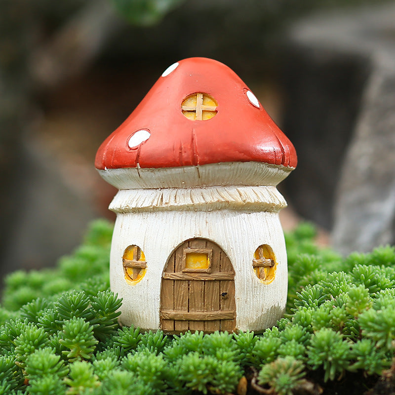 Garden Mushroom Flower Pine Nut House Ornament