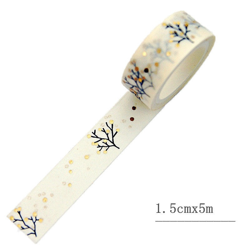 Christmas and New Year Japan Paper Tape – Decorative Washi Tape for Holiday Crafts
