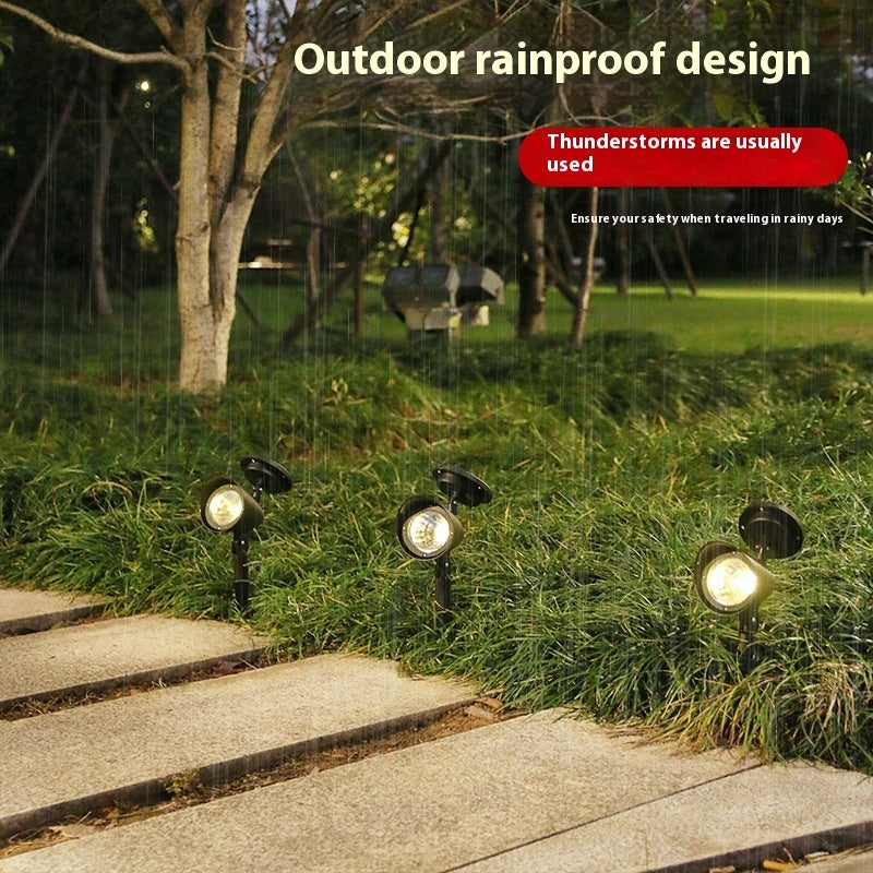 Solar Lawn Spotlights 4LED – Outdoor Waterproof Landscape Decorative Lamp for Courtyard & Garden