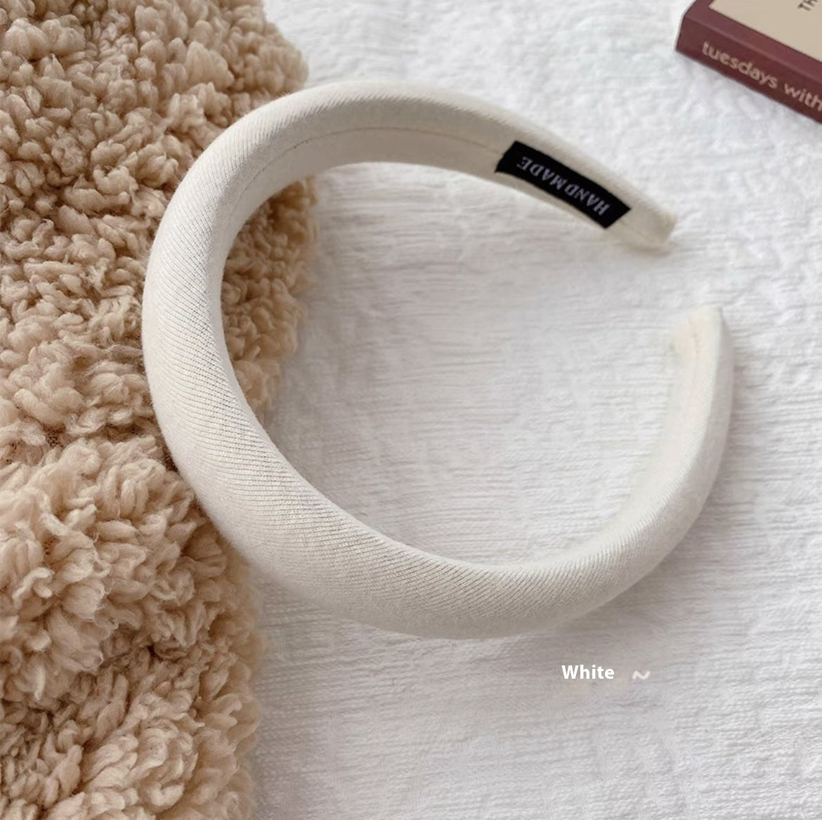 Simple Hair Accessories High Cranium Sponge Cloth Headband