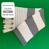 Large Width Striped & Gray