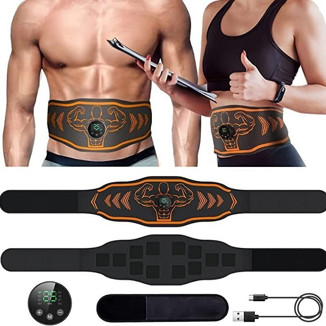 Smart EMS Massage Belt – Home Fitness & Muscle Toning Device