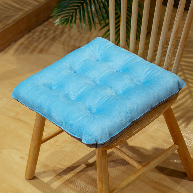 Crystal Velvet Cushion Cute Color Matching Autumn And Winter Warm Seat Cushion Student Stool