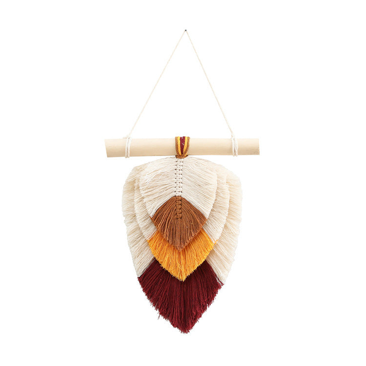 Home Nordic Room Ornament Leaves Hand-woven