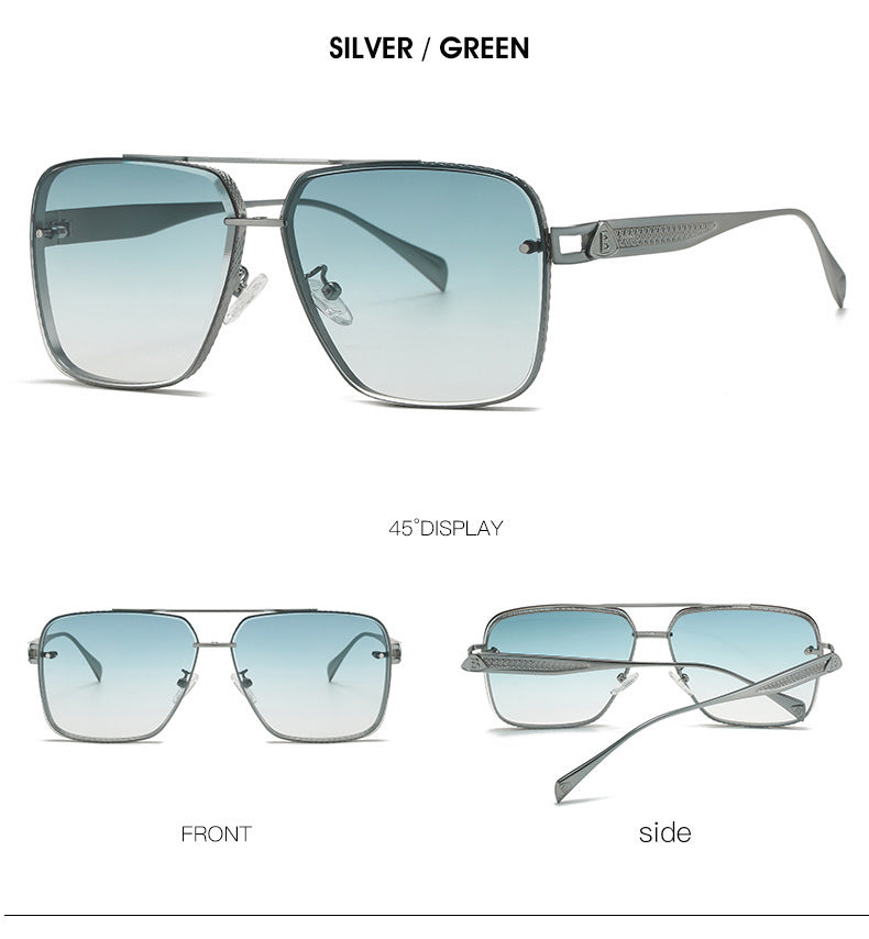 Men's Casual Metal Frame Sunglasses