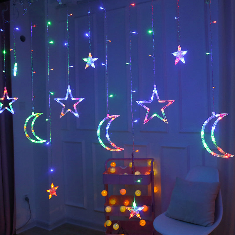 LED String Lights Starry Curtain Flashing Decorative Lighting
