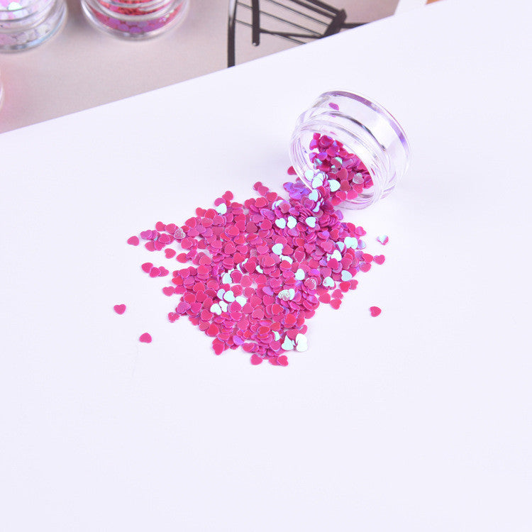 3mm Heart Laser Sequin Decorative Patch