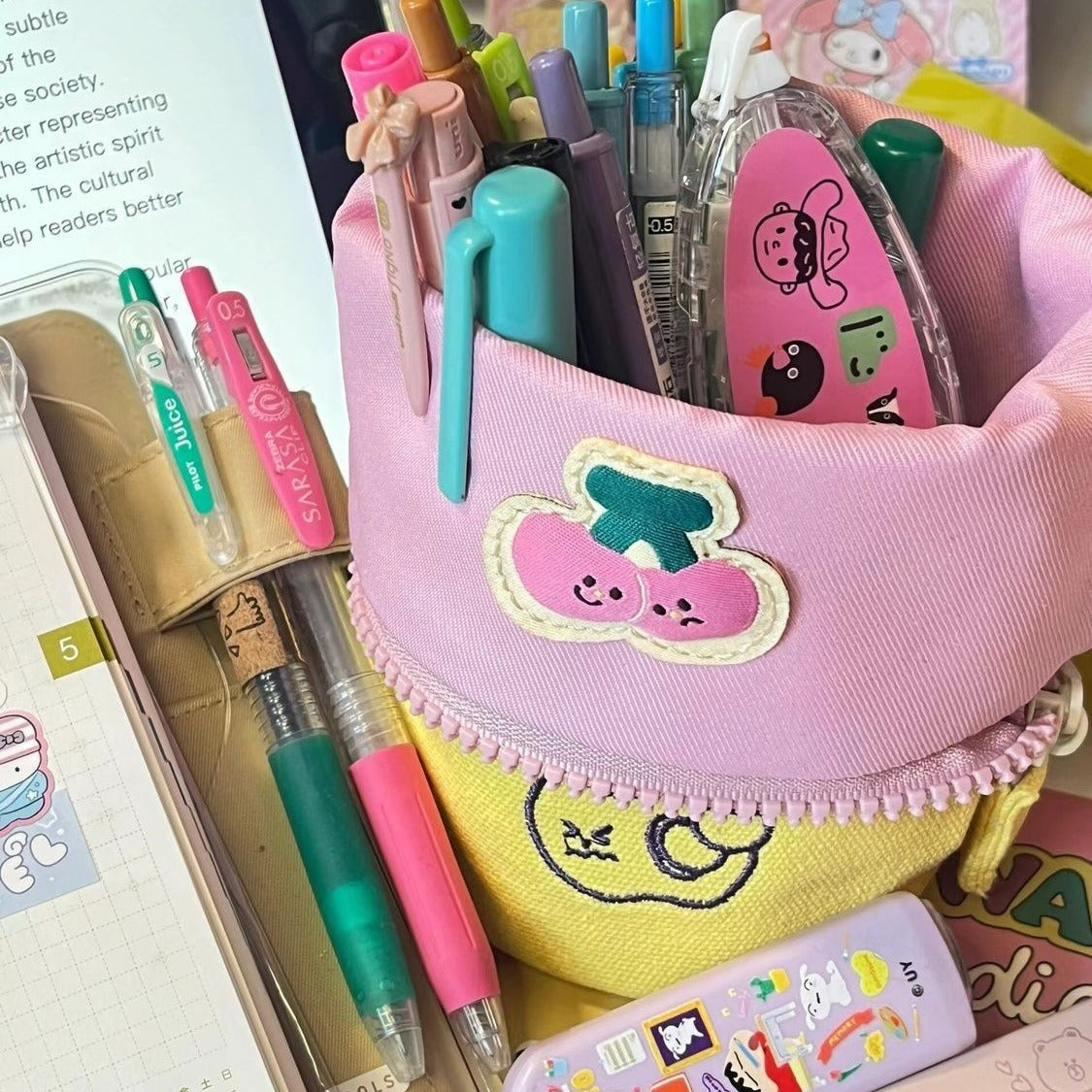 Creative Pull-out Pencil Case High Vertical Turn