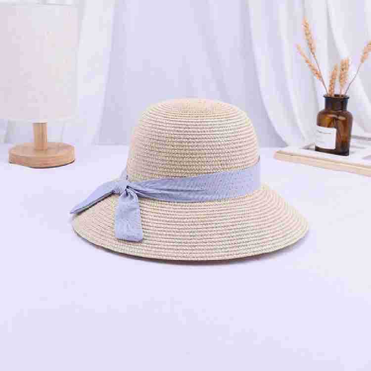 Summer Outdoor Travel Solid Color Straw Hat Beach Hat