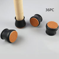 36PBlack chair foot cover felt