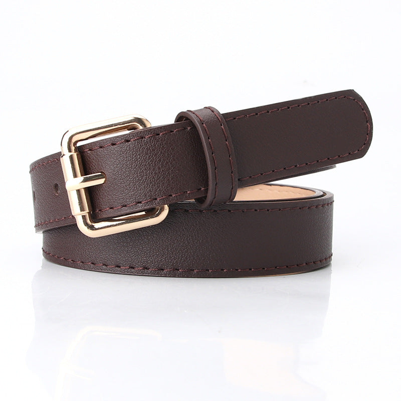 Women's Simple PU Korean Style Belt