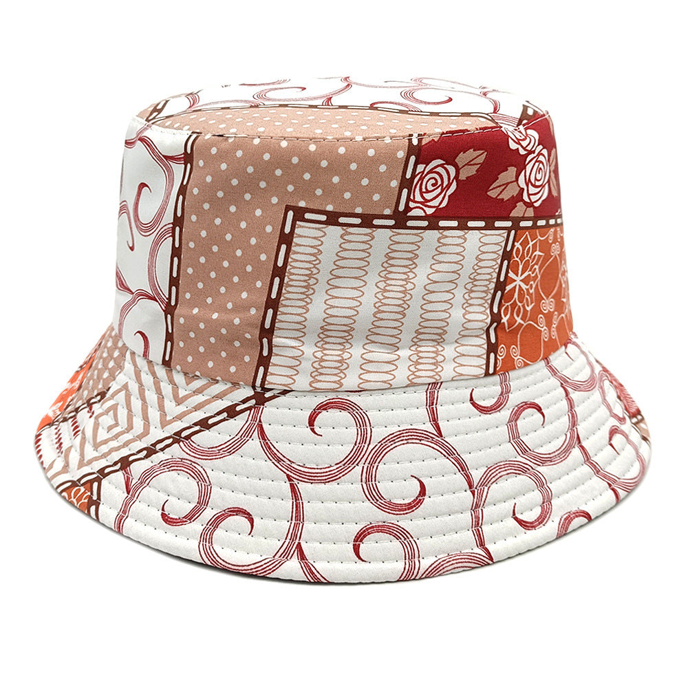 Geometric Print Reversible Bucket Hat