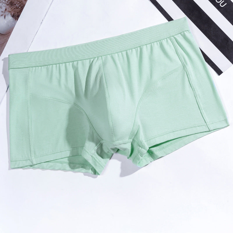 Men's Boxers Modal Solid Color Breathable U Pouch Style