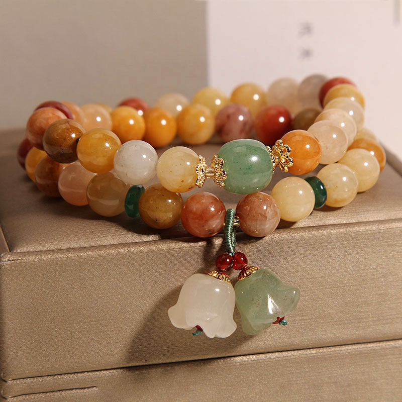 Natural Jinsi Jade Multi-layer Bracelet Women