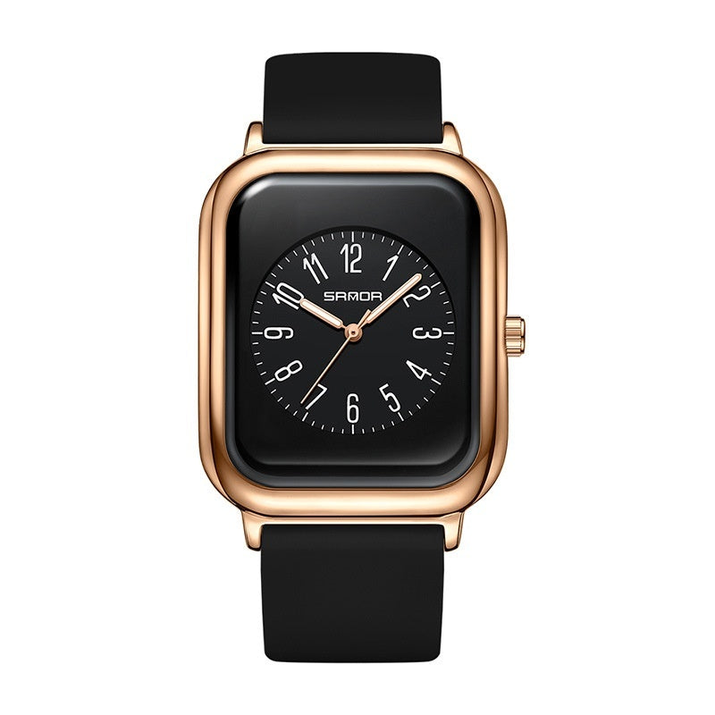 Slim Stainless Steel Women's Waterproof Watch Zinc Case