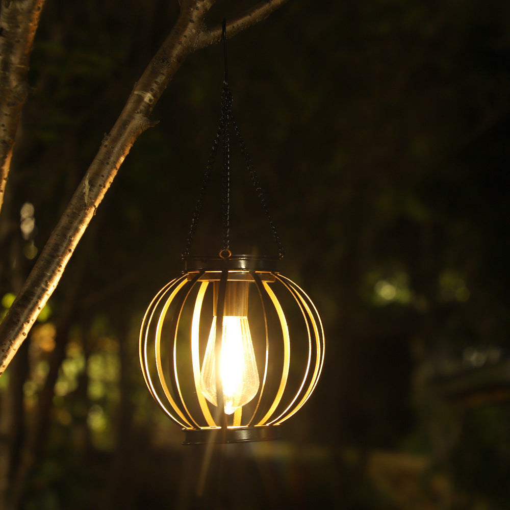 Outdoor Garden Courtyard Decoration Hollow-out Lantern Super Bright