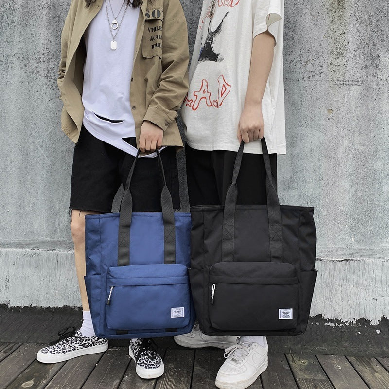 Men's Handbag Portable Tote Simple Large Capacity Shoulder Bag