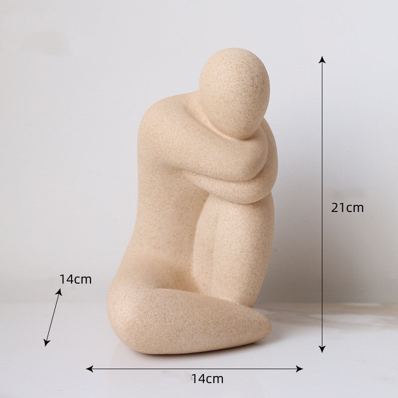 Nordic Minimalist Art Abstract Character Ornament