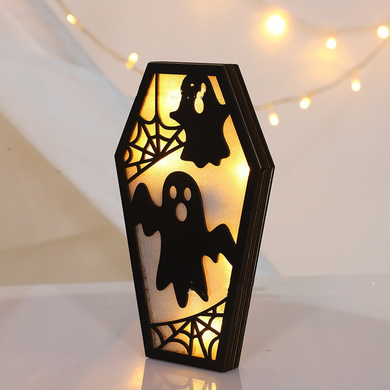 Wooden Halloween Ghost Festival Decoration