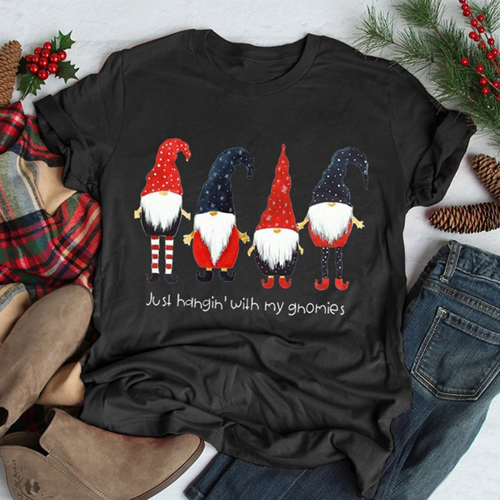 Women's Christmas T-shirt Short Sleeve