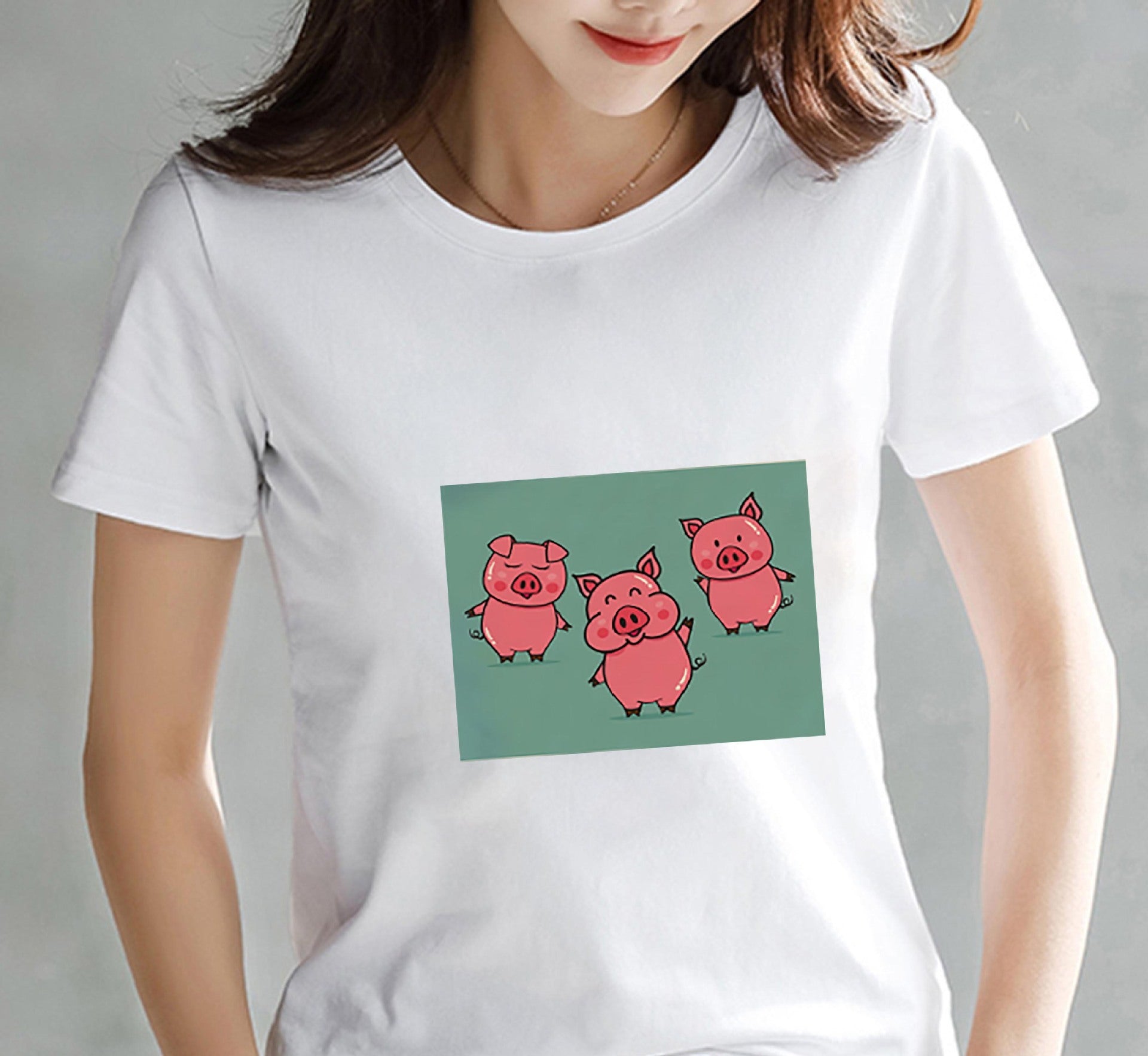 Fashionable Loose Fit Printed T-Shirt for Women – Casual Summer Top