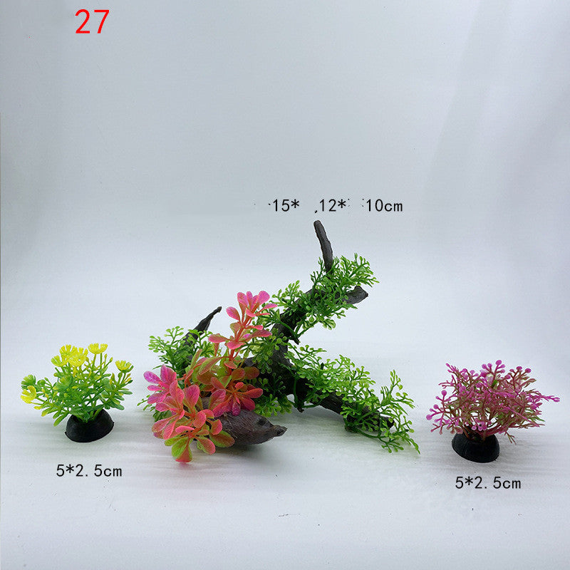 Fish Tank Decoration Simulation Water Plant Aquarium Landscaping