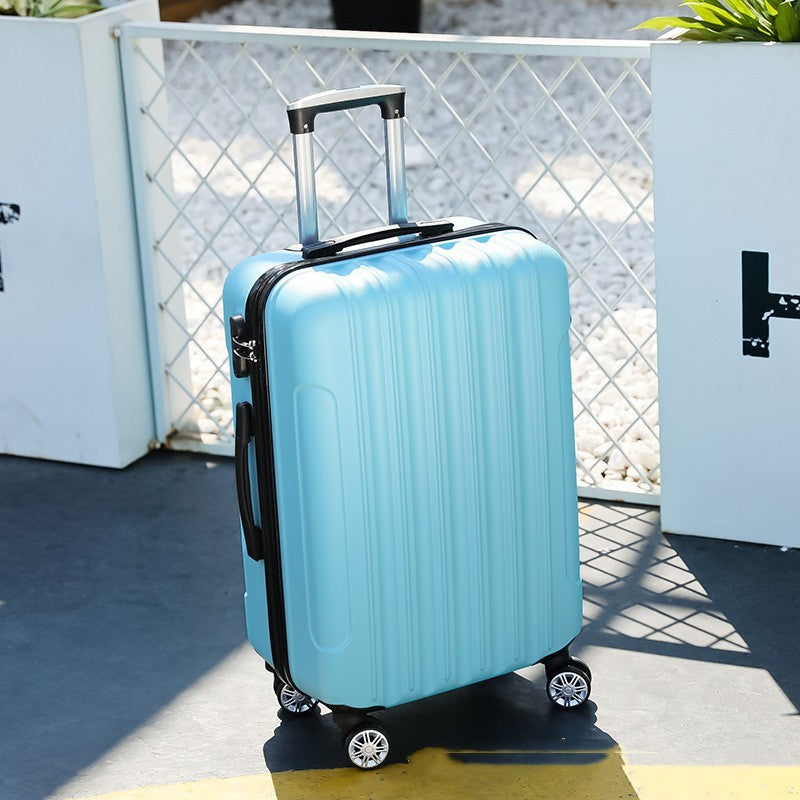 Unisex ABS Hard Shell Travel Luggage Case Solid Blue