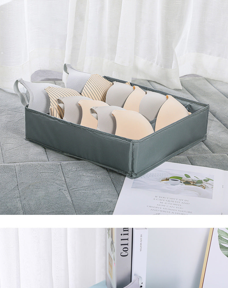 Large 6 Grid New Home Underwear Foldable Storage Box