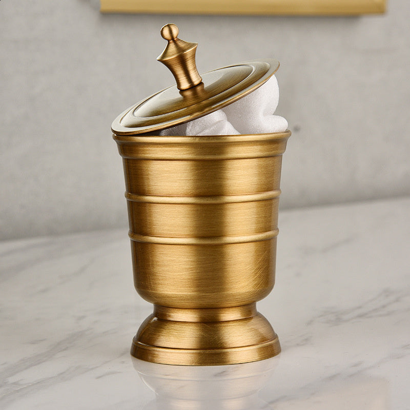 Bronze Bathroom Accessories Set – 6-Piece Countertop Vanity Collection